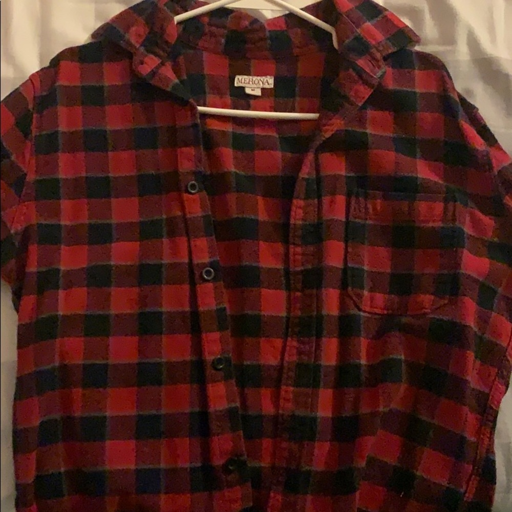 Squared Button Down Shirt